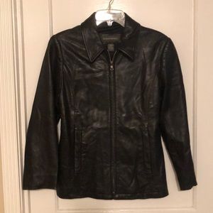 Banana Republic Black Leather Jacket